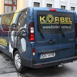 Polep dodávky společnosti Korbel