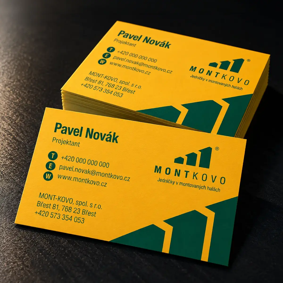 Firemní vizitky MONT-KOVO