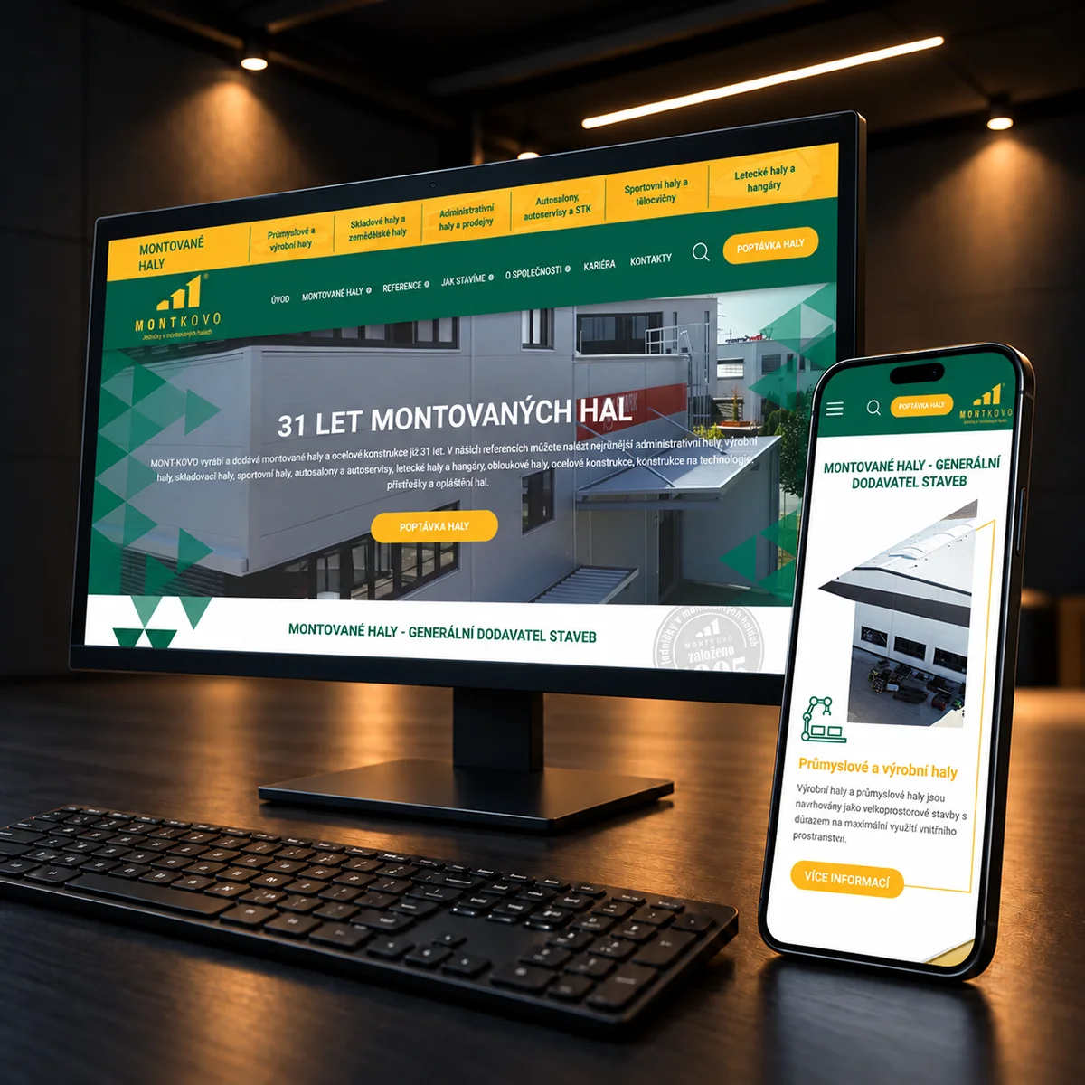 MONTKOVO – programování a technická realizace webu