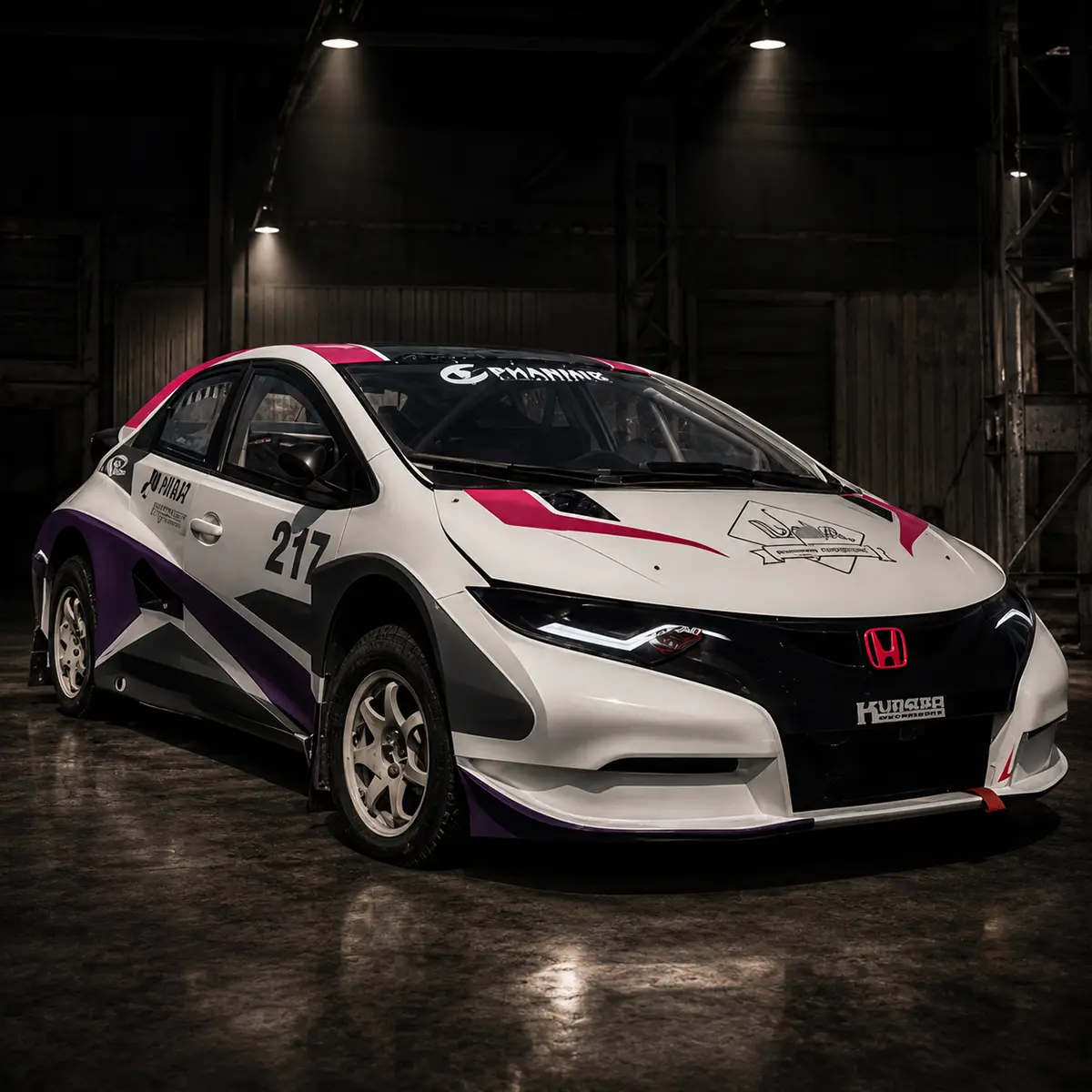 Polep závodní verze Honda Civic